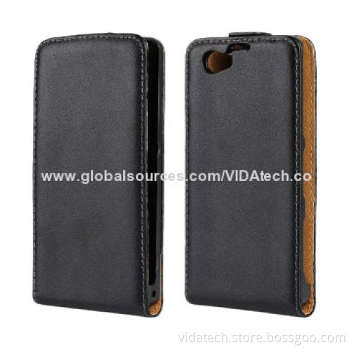 Vertical Flip Leather Case for Sony Xperia Z1 Mini